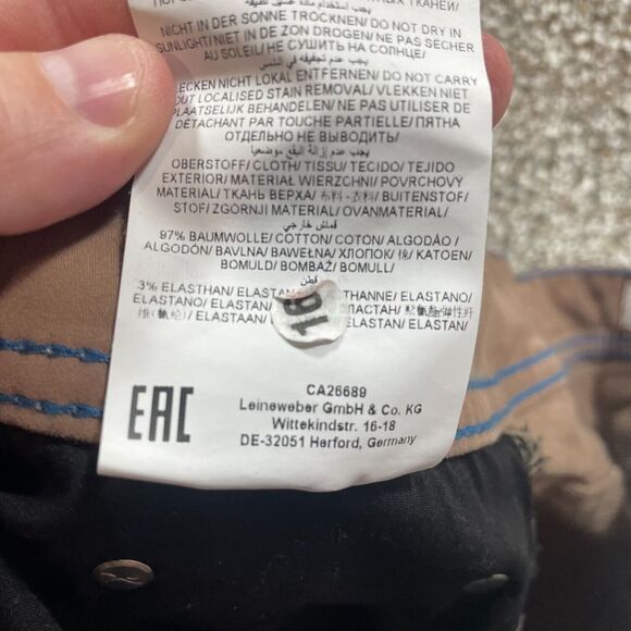 Brax Pants Adult 33x28 Tan Cooper Fancy Chino Casual Straight Stretch Mens Logo - Picture 10 of 11